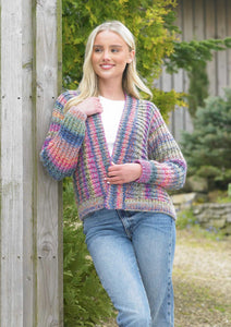 James Brett Chunky Knitting Pattern - Ladies Cardigans (JB840)