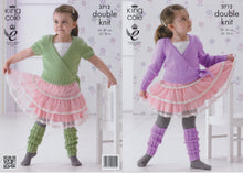 Load image into Gallery viewer, King Cole Childrens DK Knitting Pattern Girls Ballet Cardigans &amp; Leg Warmers