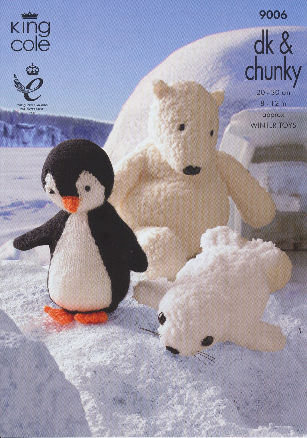 King Cole Chunky DK Knitting Pattern Winter Animal Characters (9006)
