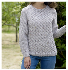 King Cole Aran Knitting Pattern - Ladies Sweater & Jacket (5298) – Mill  Outlets