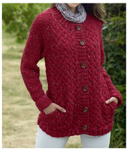 Load image into Gallery viewer, King Cole Aran Knitting Pattern - Ladies Sweater &amp; Jacket (5298)