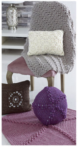 King Cole Chunky Crochet Pattern - Cushions & Throws (5074)