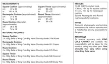 Load image into Gallery viewer, King Cole Chunky Crochet Pattern - Cushions &amp; Throws (5074)