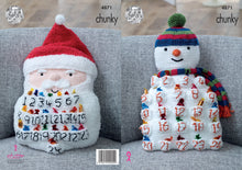 Load image into Gallery viewer, King Cole Chunky Knitting Pattern - Advent Calendar Cushions (4871)
