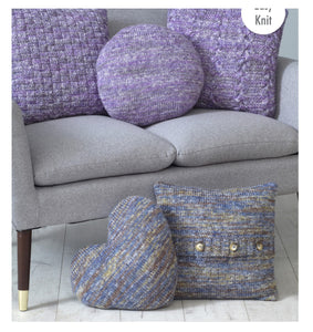 King Cole Chunky Knitting Pattern - Cushions (5193)