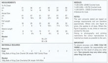 Load image into Gallery viewer, King Cole Double Knit Crochet Pattern - Baby Coat &amp; Blanket (4418)