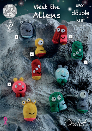 King Cole Crochet Pattern - Meet The Aliens (UFO1)