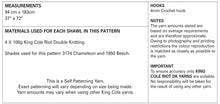 Load image into Gallery viewer, King Cole Double Knit Crochet Pattern - Ladies Virus Shawl (5335)