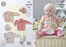 Load image into Gallery viewer, King Cole Double Knitting Pattern - Simple Cables Baby Set (5082)