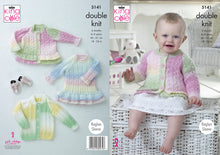 Load image into Gallery viewer, King Cole Double Knitting Pattern - Baby Cardigans &amp; Dress (5141)