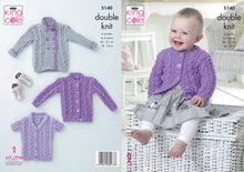 Load image into Gallery viewer, King Cole Double Knitting Pattern - Baby Cardigans (5140)