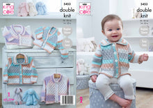 Load image into Gallery viewer, King Cole Double Knitting Pattern - Baby Cardigans (5453)