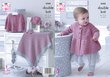 Load image into Gallery viewer, King Cole Double Knitting Pattern - Baby Matinee Jacket &amp; Accessories (5343)