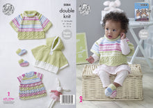 Load image into Gallery viewer, King Cole Double Knitting Pattern - Baby Capes Top &amp; Bootees (5084)