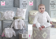 Load image into Gallery viewer, King Cole Double Knitting Pattern - Baby Sweater Cardigans &amp; Waistcoat (5233)