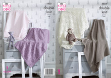 Load image into Gallery viewer, King Cole Double Knitting Pattern - Blankets (5333)