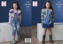 Load image into Gallery viewer, King Cole Double Knitting Pattern - Girls Cardigans (5163)