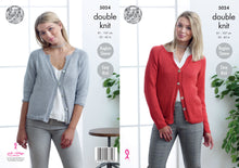 Load image into Gallery viewer, King Cole Double Knitting Pattern - Ladies Cardigans (5024)