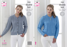 Load image into Gallery viewer, King Cole Double Knitting Pattern - Ladies Cardigan &amp; Sweater (5368)