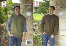 Load image into Gallery viewer, https://images.esellerpro.com/2278/I/170/610/king-cole-double-knit-knitting-pattern-mens-sweater-slipover-5367.jpg