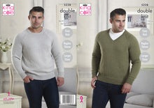 Load image into Gallery viewer, King Cole Double Knitting Pattern - Mens Sweaters (5228)