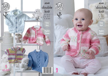 Load image into Gallery viewer, King Cole Double Knitting Baby Pattern - Hoody Cardigans &amp; Sweater (4549)