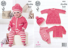 Load image into Gallery viewer, King Cole Double Knitting Pattern - Heart Motif Baby Set (4555)