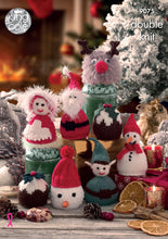 Load image into Gallery viewer, King Cole Double Knitting Pattern - Christmas Candy Cosies (9075)