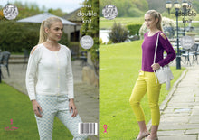 Load image into Gallery viewer, King Cole Double Knitting Pattern - Ladies Cardigan &amp; Sweater (4933)