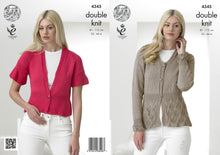 Load image into Gallery viewer, King Cole Double Knitting Pattern - Ladies Cardigans (4345)