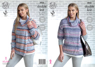 King Cole Double Knitting Pattern - Ladies Cardigans (4856)