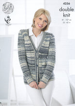 Load image into Gallery viewer, King Cole Double Knitting Pattern - Ladies Cardigan &amp; Waistcoat (4256)
