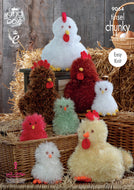 King Cole Tinsel Knitting Pattern - Hens & Chicks (9064)