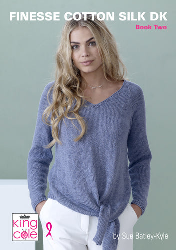 https://images.esellerpro.com/2278/I/150/478/king-cole-finesse-cotton-silk-dk-double-knit-ladies-womens-knitting-pattern-book-two-1.jpg