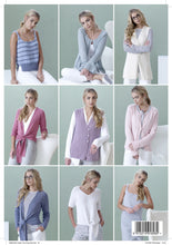 Load image into Gallery viewer, https://images.esellerpro.com/2278/I/150/478/king-cole-finesse-cotton-silk-dk-double-knit-ladies-womens-knitting-pattern-book-two-2.jpg