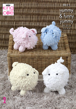 Load image into Gallery viewer, King Cole Yummy Knitting Pattern - Small or Large Pig Toys (9111)