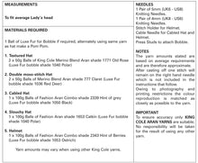 Load image into Gallery viewer, https://images.esellerpro.com/2278/I/147/800/king-cole-ladies-womens-aran-knitting-pattern-hats-5037-table.jpg