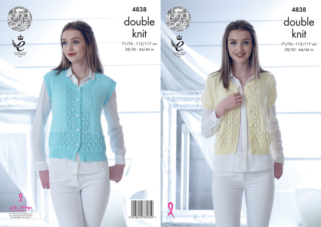 https://images.esellerpro.com/2278/I/136/671/king-cole-ladies-womens-double-knitting-pattern-short-sleeve-sleeveless-lace-top-4838.jpg