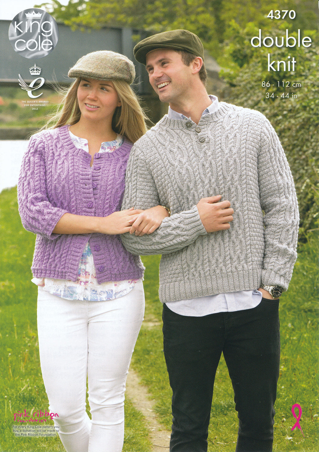 King Cole Double Knit Pattern - Ladies & Mens Cardigan & Sweater (4370)