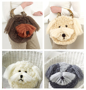 King Cole Super Chunky Crochet Pattern - Cockerpoo Handbag & Pyjama Case (9097)