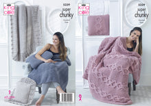 Load image into Gallery viewer, King Cole Super Chunky Knitting Pattern - Cushions &amp; Blankets (5339)