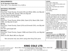 Load image into Gallery viewer, King Cole Tinsel Chunky Crochet Pattern - Christmas Toilet Roll Holders (9082)