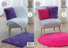 Load image into Gallery viewer, King Cole Tufty Chunky Knitting Pattern - Blankets Cushions &amp; Rugs (5050)