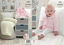 Load image into Gallery viewer, King Cole Yummy Knitting Pattern - Baby Jacket &amp; Blanket (4820)