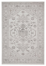 Load image into Gallery viewer, http://images.esellerpro.com/2278/I/197/029/miami-19517-traditional-medallion-outdoor-garden-mat-carpet-rug-ivory-black-1.jpg