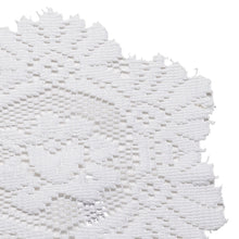Load image into Gallery viewer, https://images.esellerpro.com/2278/I/147/515/monica-lace-floral-scalloped-edge-doilies-table-mats-8-inch-white-close-up.jpg
