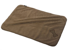 Load image into Gallery viewer, https://images.esellerpro.com/2278/I/138/839/petface-tweed-check-sherpa-fleece-comforter-pet-dog-blanket-brown.jpg