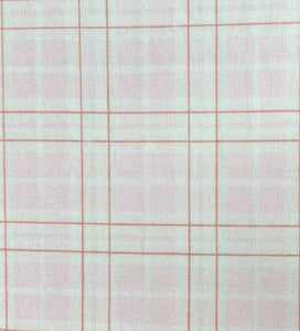 Pink Check Flannelette Single Duvet Set