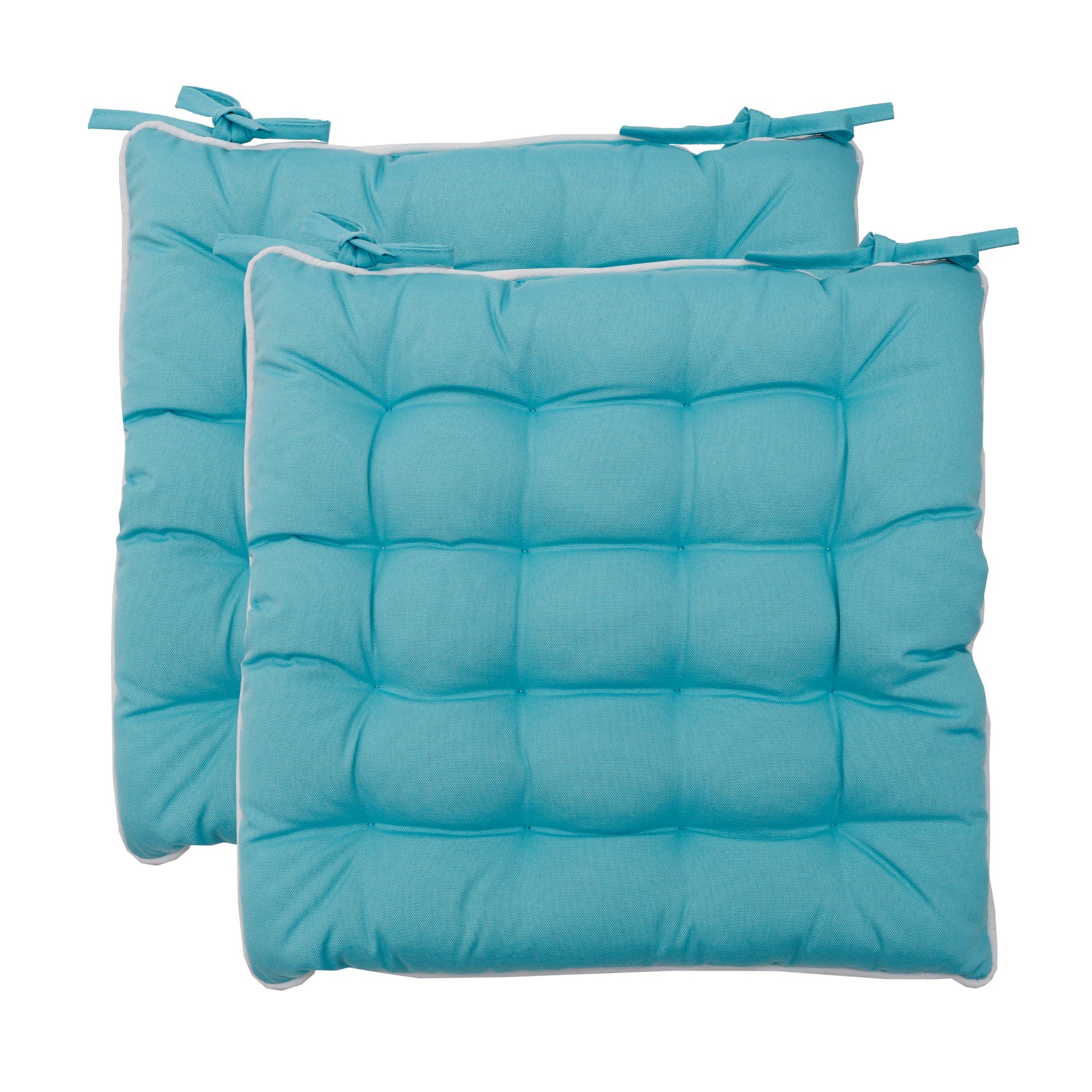 Plain UV Protected Square Seat Pads 42cm x 42cm 7 Colours Mill