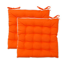 Load image into Gallery viewer, https://images.esellerpro.com/2278/I/197/566/plain-seat-pad-chair-cushion-pair-carrot.jpg